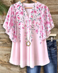Blossom Breeze Flutter Sleeve Tunic