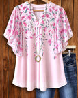 Blossom Breeze Flutter Sleeve Tunic