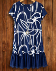 Floral Print Ruffle Hem Dress