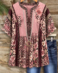 Wild Rose Patchwork Babydoll Top