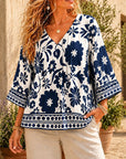 Indigo Bloom Vintage Blouse