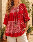 Scarlet Patchwork Charm Tunic