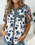 Coastal Mosaic Print Shirt