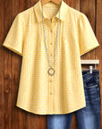 Golden Picnic Gingham Shirt