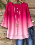 Sunset Glow Ombre Blouse