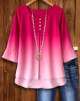 Sunset Glow Ombre Blouse