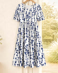 Blue Willow Midi Dress