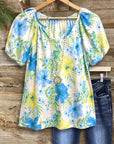 Fresh Bloom Puff Sleeve Top