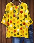 Colorful Polka Dot Casual Blouse