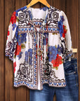 Boho Tie-Front Blouse