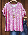 Wild Whisper Ruffled Sleeve Blouse