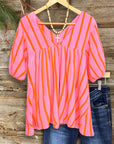 Sunset Breeze Stripe Top