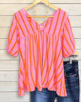 Sunset Breeze Stripe Top