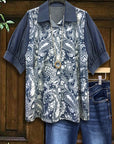 Blue Mirage Paisley Blouse
