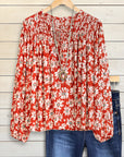 Rustic Daisy Smocked Top
