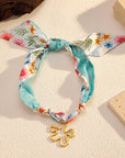 Elegant Floral Scarf Necklace
