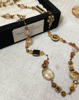 Vintage Amber Beaded Necklace