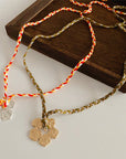 Golden Bloom Braided Necklace