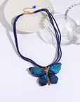 Art Butterfly Pendant Necklace