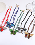 Art Butterfly Pendant Necklace