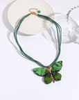 Art Butterfly Pendant Necklace