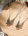 Sparkling Christmas Tree Necklace