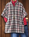 Plaid Cozy Short Sleeve Jacket
