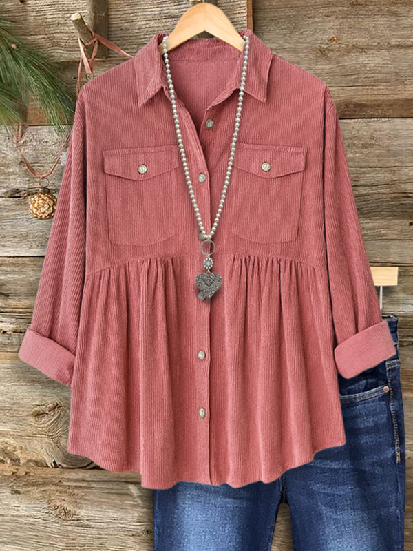 Rosewood Corduroy Button Shirt