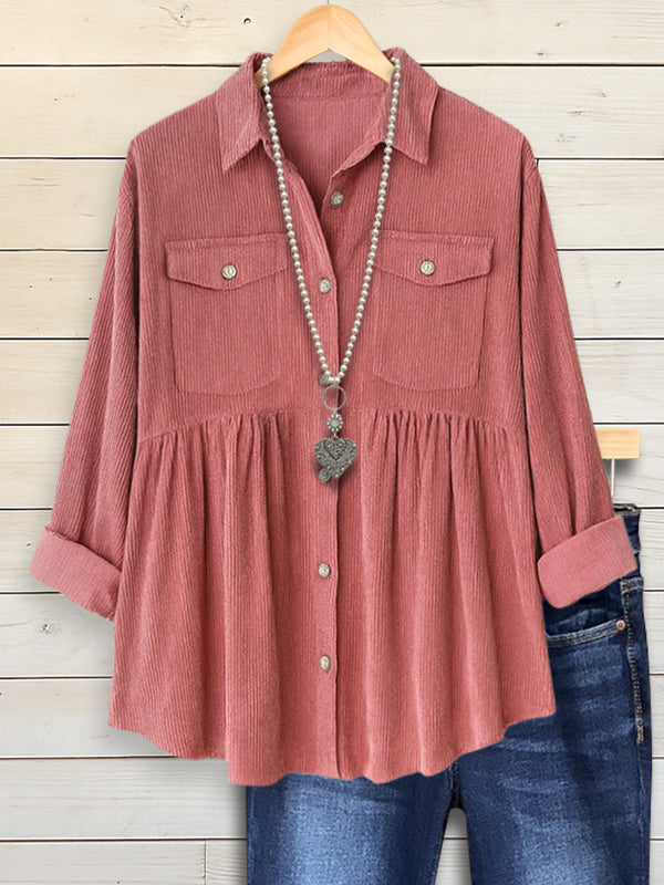 Rosewood Corduroy Button Shirt