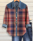 Denim Charm Plaid Casual Shirt