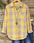 Sunshine Plaid Casual Shirt