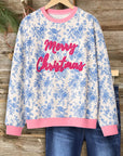 Merry Toile Print Sweatshirt