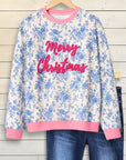 Merry Toile Print Sweatshirt