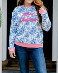Merry Toile Print Sweatshirt