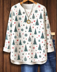 Natural Pines Print Sweatshirt