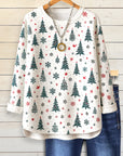 Natural Pines Print Sweatshirt