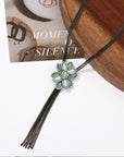 Ethereal Bloom Tassel Necklace