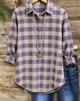 Lavender Plaid Everyday Shirt
