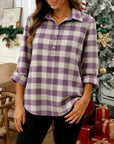 Lavender Plaid Everyday Shirt