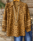 Wild Muse Leopard V-Neck Blouse