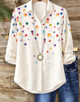 Confetti Dot Button-Down Shirt