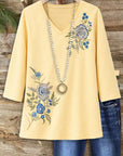 Sunlit Garden Embroidered Top