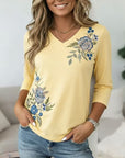 Sunlit Garden Embroidered Top