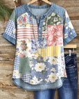 Vintage Garden Patchwork Top
