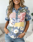 Vintage Garden Patchwork Top