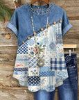 Coastal Breeze Ruffle Blouse
