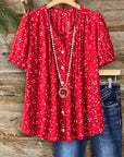 Ruby Bloom Button Blouse