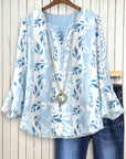 Blue Breeze Botanical Blouse