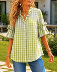 Meadow Charm Gingham Blouse