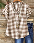 Country Charm Gingham Blouse
